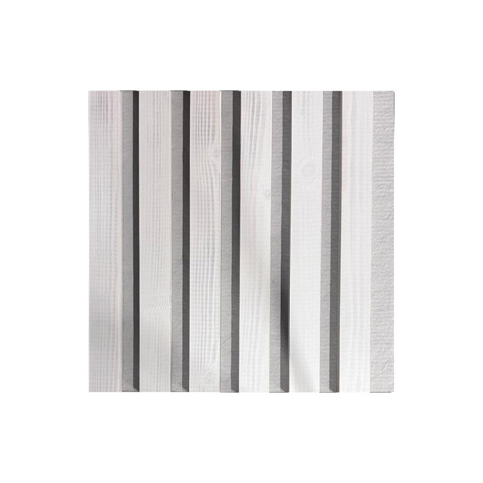 Natural wood wall panel 2700 x 300mm (White-Grey)